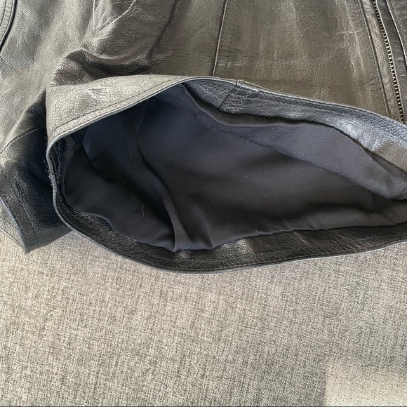 Theyskens’ Theory Leather Moto Shorts - Picture 3 of 9